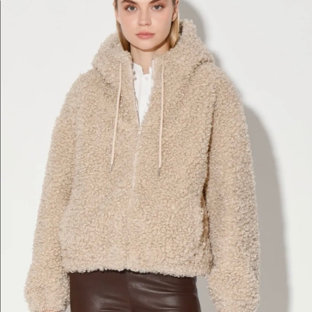 New With Tags! Walter Baker Teddy Shearling Amanda Jacket Size Medium